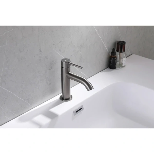 смеситель для раковины abber wasser kreis af8110ng никель