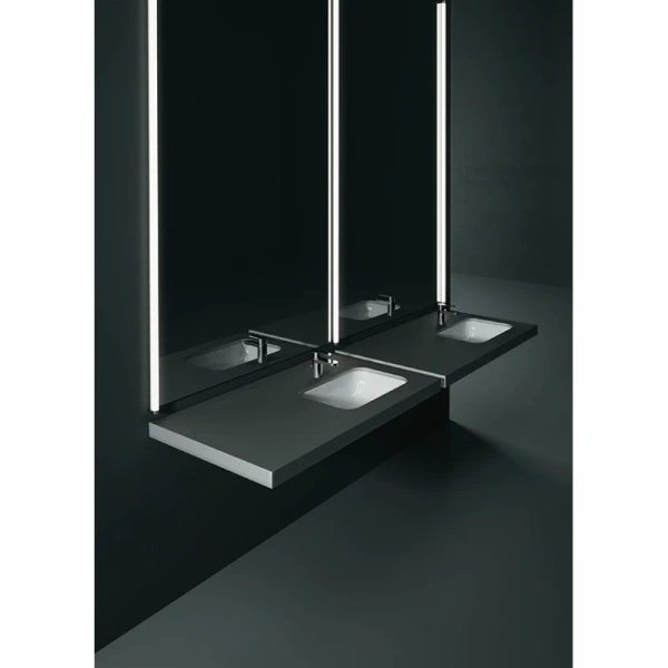 раковина gsi pura 724311 накладная, 55x38 см, bianco lucido (белый глянец)