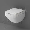 унитаз am.pm inspire v2.0 c50a1700mwsc подвесной, безободковый, с сиденьем микролифт, белый матовый