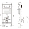 инсталляция для унитаза aquame aqm4002