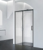 душевая дверь belbagno acqua 130 acqua-bf-1-130-c-nero профиль черный, стекло прозрачное
