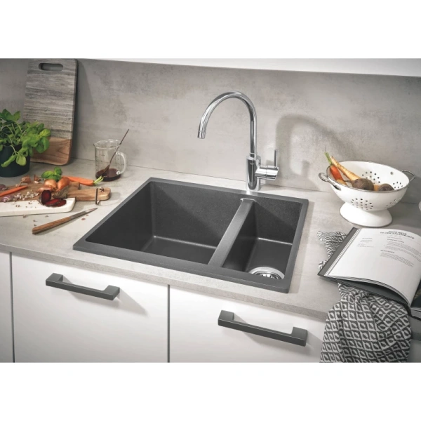 кухонная мойка grohe k500 серый 31648at0