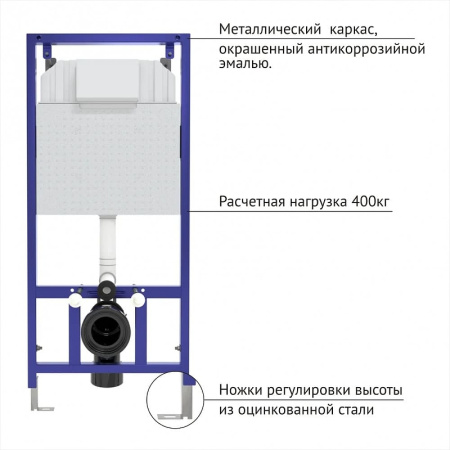 комплект унитаза с инсталляцией berges novum rimless 043246 с сиденьем микролифт и черной клавишей смыва