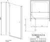 душевая дверь radaway torrenta dwj 80 l прозрачное
