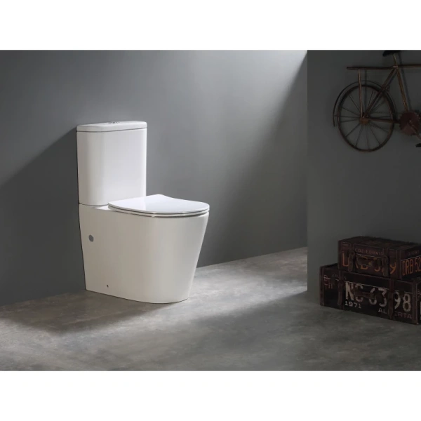 унитаз-компакт santiline sl-5026 безободковый, с сиденьем микролифт, цвет белый