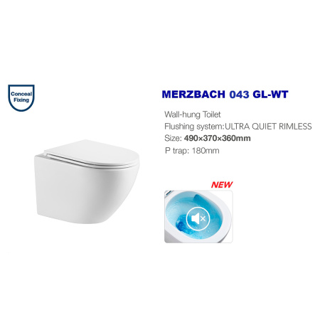 унитаз weltwasser merzbach 043 gl-wt 10000009939 подвесной с сиденьем микролифт