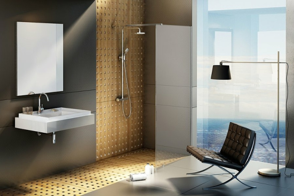 душевая перегородка ravak walk-in wall 140 gw9wm0c00z1 профиль хром, стекло прозрачное