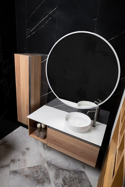 раковина-чаша boheme corian 40 801-mw белая матовая