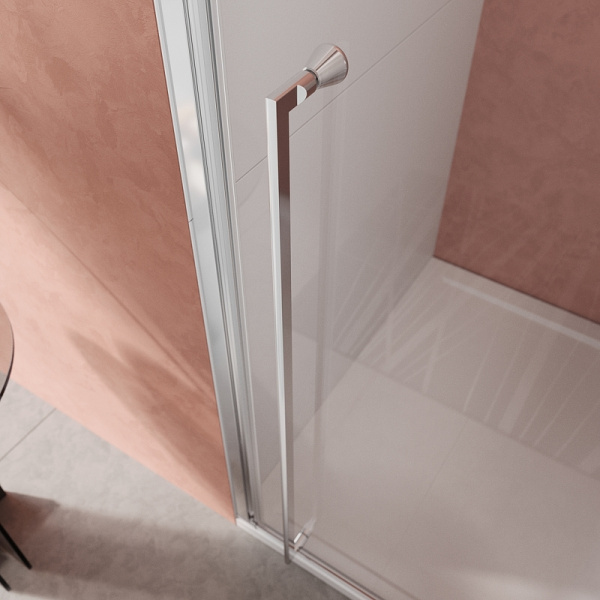 душевая дверь cezares liner 120 l liner-b-12-120-c-cr-l профиль хром стекло прозрачное