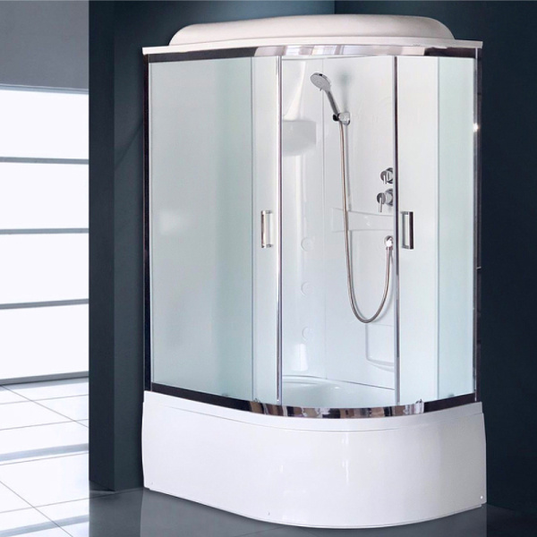 душевая кабина royal bath bk 120x80 rb8120bk1-m-ch-l-el без гидромассажа