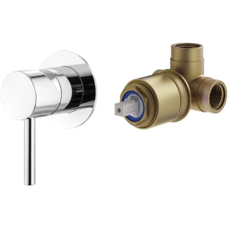 Смеситель для душа Plumberia Selection IXO KITXO1135CR встраиваемый, хром