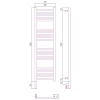 полотенцесушитель электрический 1200x300 белый матовый мэм левый, перемычка прямая сунержа богема 3,0 30-5804-1230