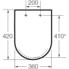 сиденье для унитаза с микролифтом roca hall 801622004