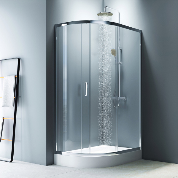 душевой уголок am.pm like solo slide 120×80 w83g-302u120ct профиль хром глянцевый, стекло прозрачное