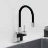 смеситель для кухни sancos arno sc4005ch хром черный