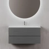 тумба под раковину sancos folk 100 fl100gs подвесная grey soft