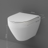 унитаз am.pm spirit v2.0 c701700mwsc подвесной, безободковый, с сиденьем микролифт, белый матовый