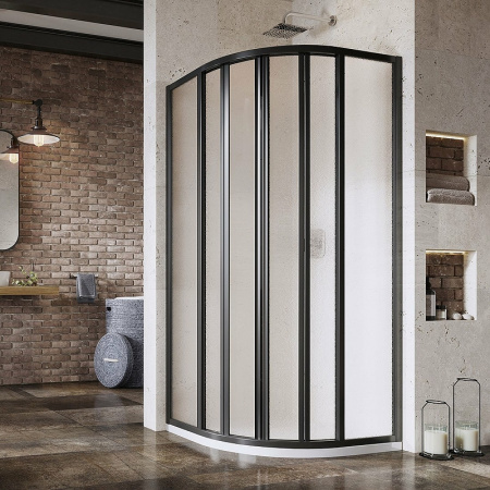 душевой уголок ravak supernova skkp6-90 90×90 3207o302zg профиль черный, стекло grape