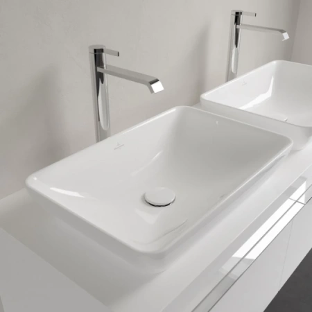 раковина villeroy & boch venticello 41135501 накладная, 55x36 см, альпийский белый