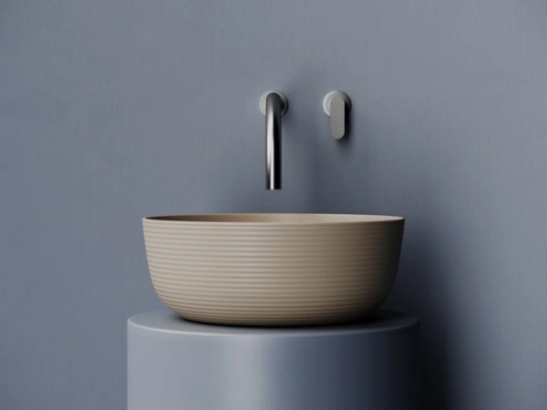 раковина ceramicanova element cn6073mc накладная, ø36 см, капучино матовый