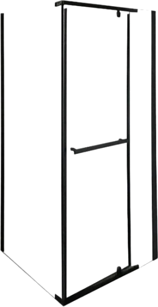 душевой уголок cerutti spa zq91b 90×90, черный