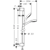 душевой набор ecosmart 9 л / мин 0,90 м hansgrohe croma select s multi 26571400