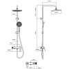 душевая система vincea arco vsfs-4ar1ch хром