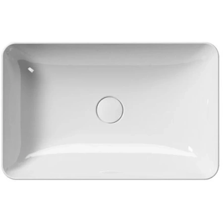 раковина gsi nubes 903611 накладная, 60x38 см, bianco lucido (белый глянец)
