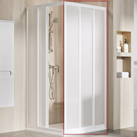 Душевая дверь Ravak Supernova ASRV3-90 15V7010211 профиль белый, пластик Pearl