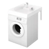 Раковина над стиральной машиной PAA Claro Grande KICLAGRSIF/00 60x75 см, с мыльницей, белая