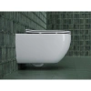 унитаз ceramicanova long cn3015 подвесной, с сиденьем микролифт, белая