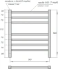 полотенцесушитель point веста pn70756br электрический, 50x60 см, бронзовый