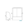 душевая кабина royal bath rb 8120bk1-m l