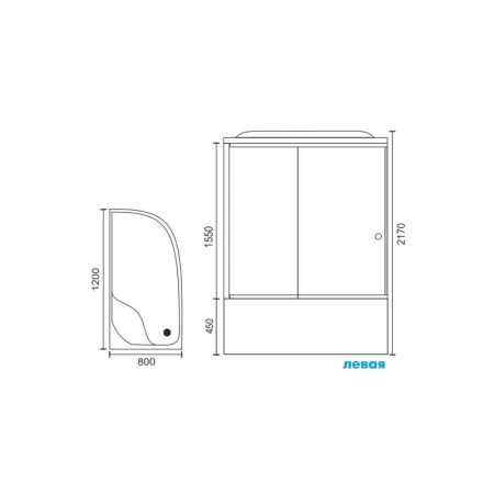 душевая кабина royal bath rb 8120bk1-m l