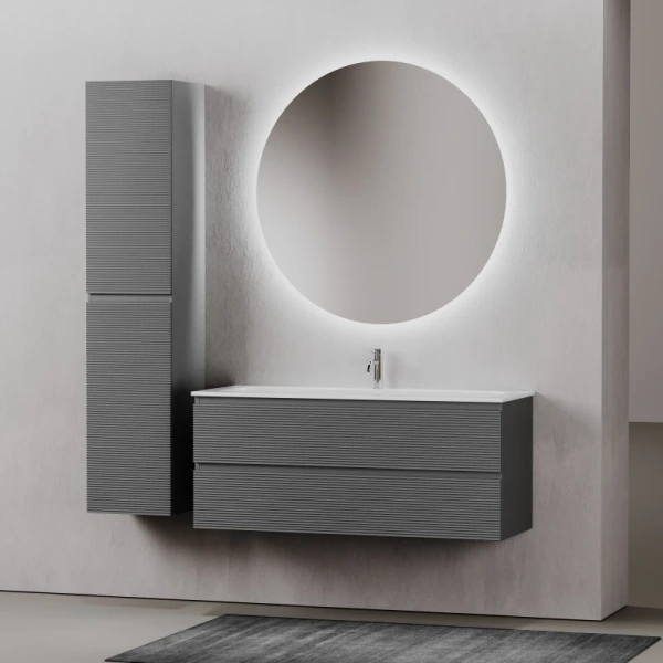 тумба под раковину sancos folk 120 fl120gs подвесная grey soft