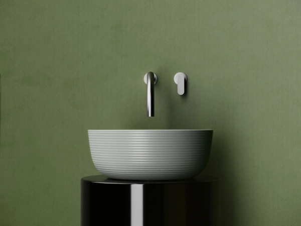 раковина ceramicanova element cn6073mh накладная, ø36 см, антрацит матовый