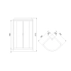 душевая кабина royal bath rb 90hk2-m-ch