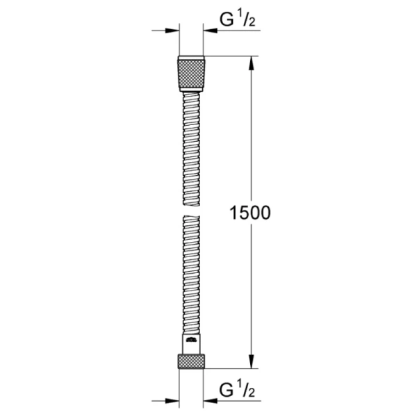душевой шланг 150 см grohe relexaflex 28143001