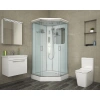 душевая кабина niagara premium 100x100 ng-6002-01gd с гидромассажем