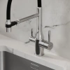 смеситель для кухни sancos garda sc4009ch хром черный