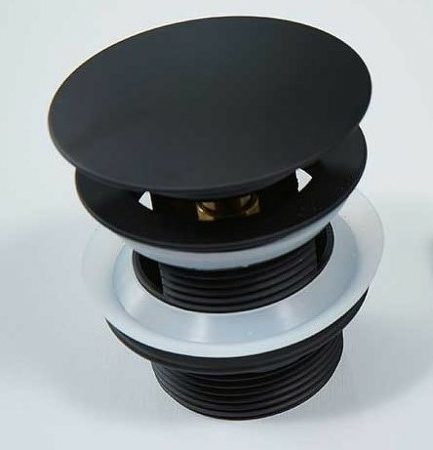 донный клапан vincea vdr0-4b черный матовый