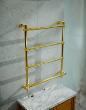 полотенцесушитель электрический margaroli sole 542 box 5424704gonb, 65х57 см, золото