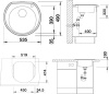 кухонная мойка blanco rondoval 513314 сталь