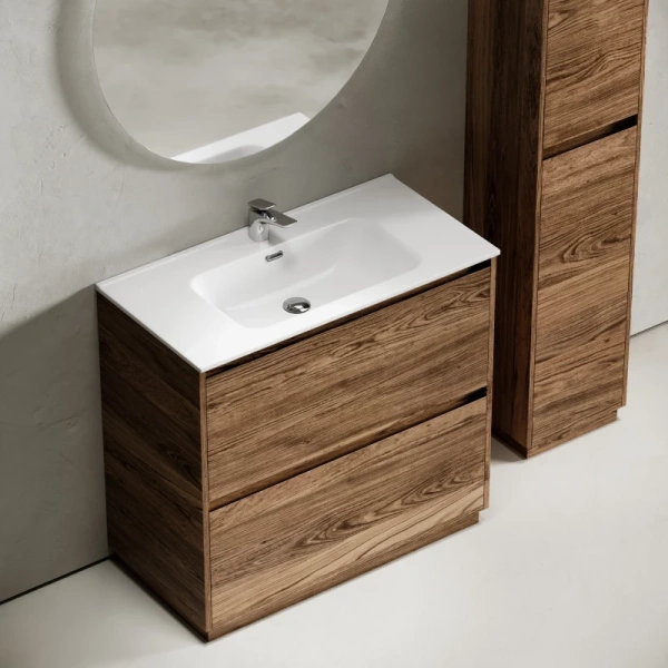 тумба под раковину sancos libra floor 90 lb90fech дуб чарльстон