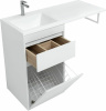 тумба с раковиной aquanet токио 110 l 239298 белая