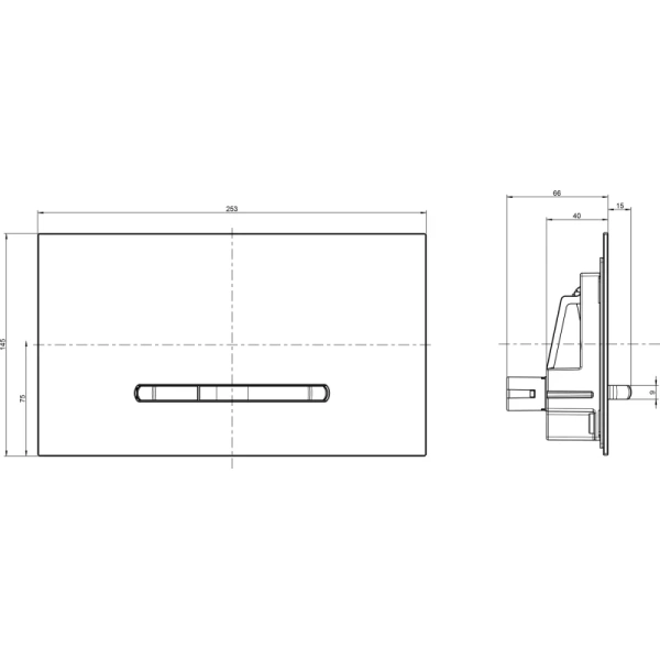 кнопка смыва villeroy & boch viconnect 300g 922160re для инсталляции, белый глянец
