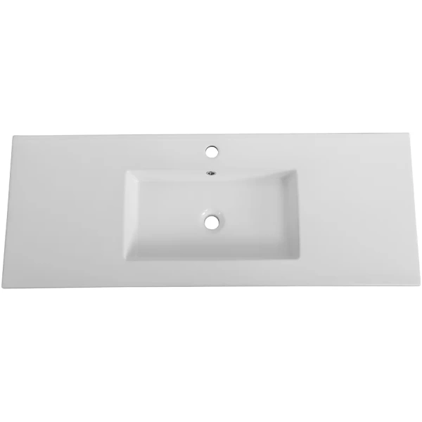 раковина cezares plane czr-8002-120 121x46 см, накладная, белый