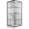 душевая кабина niagara standart st90/15ql/kl/bkt 90х90 см, без крыши, с тропическим душем