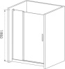 дверь для душевой кабины в нишу good door pandora wtw 140