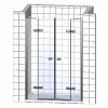 дверь для душевой кабины в нишу vegas glass e2p 70 09 10 профиль золото, стекло, стекло сатин